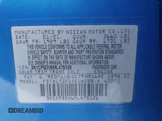 2021 Nissan Kicks SR z VIN 3N1CP5DV6ML475126, wystawiony jako IAAI lot #42330601 z przebiegiem 87 527 mil mil oraz . Historia ofert i sprzedaży dostępna na DreamBid. Obrazek 9.