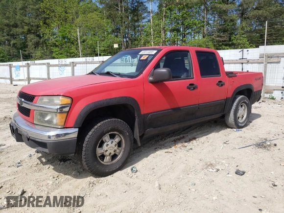 2006 Chevrolet Colorado 2LT z VIN 1GCDT136768291590, wystawiony jako Copart lot #55913385 z przebiegiem Nie podano mil oraz Szkoda całkowita • Salvage title. Historia ofert i sprzedaży dostępna na DreamBid. Obrazek 1.