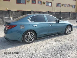 2018 Infiniti Q50 Luxe with VIN JN1EV7AP6JM351908, listed as a Copart auction lot 58056805 with 72,363 mi miles and Salvage title. Bid and sale history available at DreamBid. Image 3.