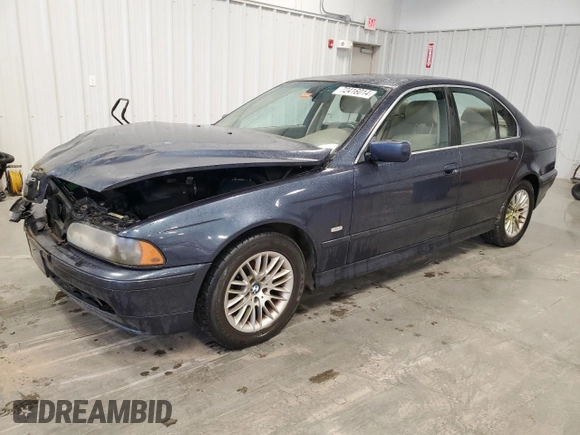 2003 BMW 5 Series 530iA with VIN WBADT63413CK29622, listed as a Copart auction lot 72416014 with 102,223 mi miles and Salvage Title. Bid and sale history available at carsss.com. Image 1.