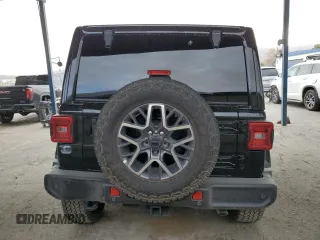 2024 Jeep Wrangler Sahara with VIN 1C4PJXEG0RW369476, listed as a Copart auction lot 49054345 with 816 mi miles and Salvage title. Bid and sale history available at DreamBid. Image 6.