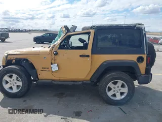 2013 Jeep Wrangler Sport with VIN 1C4AJWAG4DL617356, listed as a IAAI auction lot 41860570 with 30,331 mi miles and . Bid and sale history available at carsss.com. Image 14.