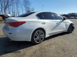 2017 Infiniti Q50 3.0t Sport with VIN JN1EV7AR6HM834858, listed as a Copart auction lot 88754935 with 144,118 mi miles and Salvage Title. Bid and sale history available at carsss.com. Image 3.