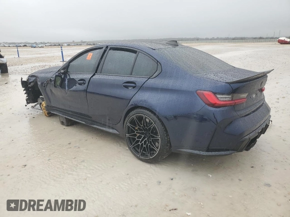 2022 BMW M3 Competition xDrive z VIN WBS43AY00NFM14007, wystawiony jako Copart lot #44983285 z przebiegiem Nie podano mil oraz Szkoda całkowita • Salvage title. Historia ofert i sprzedaży dostępna na DreamBid. Obrazek 2.