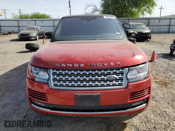 2016 Land Rover Range Rover Supercharged with VIN SALGS3EF9GA260742, listed as a Copart auction lot 49977975 with 98,159 mi miles and Salvage Title. Bid and sale history available at carsss.com. Image 5.
