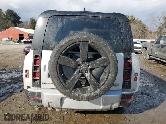 2023 Land Rover Defender with VIN SALEJFEUXP2229892, listed as a Copart auction lot 42646235 with Not provided miles and Salvage title. Bid and sale history available at DreamBid. Image 6.