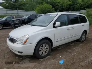 2012 Kia Sedona LX with VIN KNDMG4C7XC6494334, listed as a Copart auction lot 60884664 with 271,064 mi miles and Clean Title. Bid and sale history available at carsss.com. Image 1.