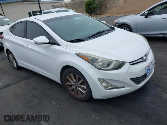 2015 Hyundai Elantra SE z VIN 5NPDH4AE1FH584383, wystawiony jako IAAI lot #42139657 z przebiegiem 141 309 mil mil oraz . Historia ofert i sprzedaży dostępna na DreamBid. Obrazek 1.