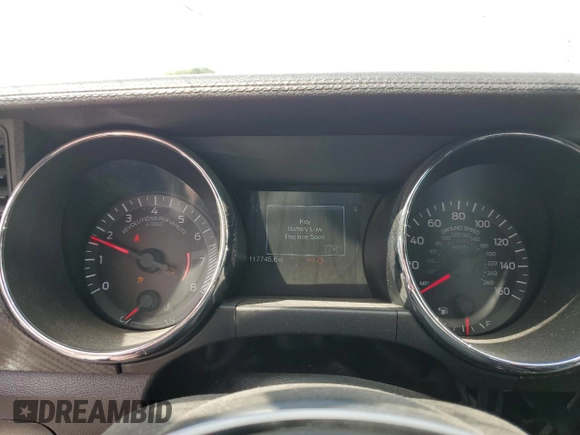2016 Ford Mustang V6 with VIN 1FA6P8AM7G5241479, listed as a Copart auction lot 50695455 with 117,745 mi miles and Salvage title. Bid and sale history available at DreamBid. Image 9.