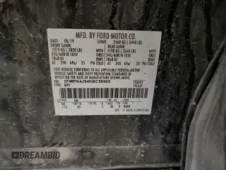 2019 Ford Edge SEL z VIN 2FMPK4J94KBC58905, wystawiony jako Copart lot #52763675 z przebiegiem 100 774 mil mil oraz Szkoda całkowita • Salvage title. Historia ofert i sprzedaży dostępna na DreamBid. Obrazek 14.