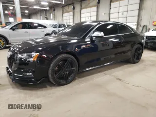 2014 Audi S5 Premium Plus with VIN WAUCGAFR8EA053757, listed as a Copart auction lot 43232095 with 96,216 mi miles and Salvage Title. Bid and sale history available at carsss.com. Image 1.