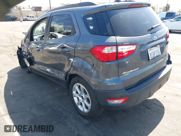 2020 Ford EcoSport SE with VIN MAJ3S2GE9LC349493, listed as a IAAI auction lot 41798547 with 42,946 mi miles. Bid and sale history available at carsss.com. Image 3.