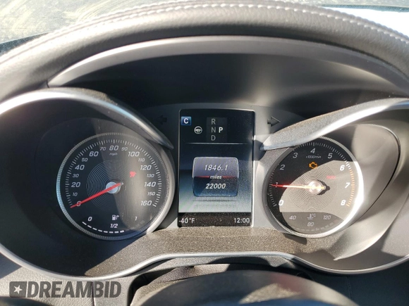 2017 Mercedes-Benz C 300 with VIN WDDWK4JB9HF444987, listed as a Copart auction lot 83881354 with 22,000 mi miles and Salvage Title. Bid and sale history available at DreamBid. Image 9.