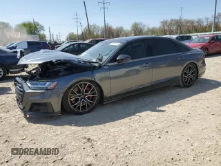 2020 Audi S8 z VIN WAU8SAF81LN014302, wystawiony jako Copart lot #48910773 z przebiegiem Nie podano mil oraz . Historia ofert i sprzedaży dostępna na DreamBid. Obrazek 1.