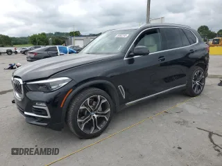 2020 BMW X5 sDrive40i with VIN 5UXCR4C08L9B21821, listed as a Copart auction lot 58362745 with 110,477 mi miles and Salvage title. Bid and sale history available at DreamBid. Image 1.