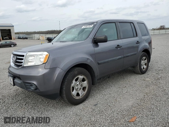 2015 Honda Pilot LX with VIN 5FNYF3H21FB034824, listed as a Copart auction lot 51657025 with 212,803 mi miles and Salvage Title. Bid and sale history available at carsss.com. Image 1.