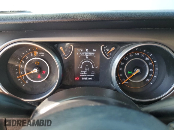 2018 Jeep Wrangler Unlimited Sport S z VIN 1C4HJXDG3JW120485, wystawiony jako Copart lot #52862065 z przebiegiem 55 853 mil mil oraz Szkoda całkowita • Salvage title. Historia ofert i sprzedaży dostępna na DreamBid. Obrazek 9.