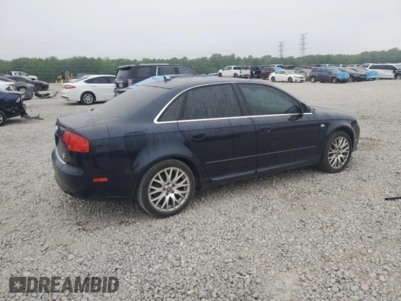 2008 Audi A4 2.0T с VIN WAUDF78E48A161849, выставлен на аукционе Copart как лот 54259165 с пробегом 87 452 миль миль и Чистый • Clean title. История ставок и продаж доступна на DreamBid. Изображение 3.