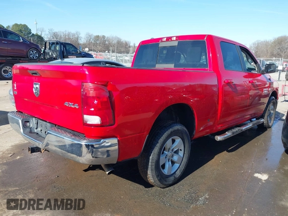 2019 Ram 1500 Big Horn z VIN 1C6RR7TT5KS516896, wystawiony jako IAAI lot #41483225 z przebiegiem 137 409 mil mil oraz . Historia ofert i sprzedaży dostępna na DreamBid. Obrazek 4.