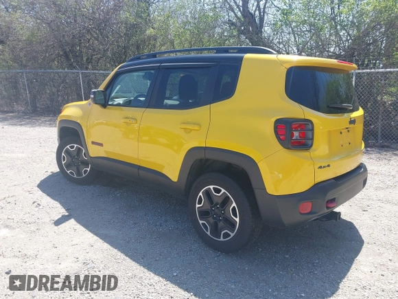 2016 Jeep Renegade Trailhawk with VIN ZACCJBCT4GPD07347, listed as a IAAI auction lot 41985986 with 97,449 mi miles and . Bid and sale history available at carsss.com. Image 3.