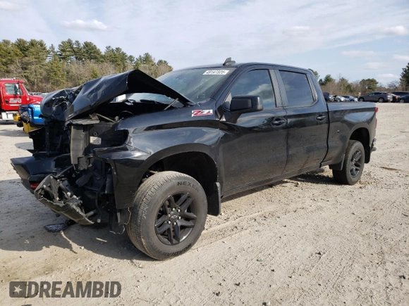 2021 Chevrolet Silverado 1500 LT Trail Boss with VIN 1GCPYFEL6MZ264192, listed as a Copart auction lot 49147325 with 99,359 mi miles and Salvage Title. Bid and sale history available at DreamBid. Image 1.
