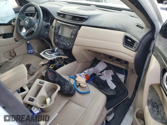 2017 Nissan Rogue SL with VIN 5N1AT2MT0HC825974, listed as a Copart auction lot 83856374 with Not provided miles and Salvage title. Bid and sale history available at DreamBid. Image 8.