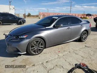 2015 Lexus IS 350 with VIN JTHBE1D24F5020645, listed as a Copart auction lot 46132245 with 124,446 mi miles and Salvage Title. Bid and sale history available at DreamBid. Image 1.