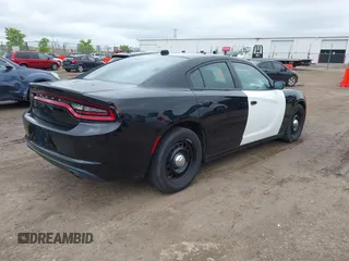 2018 Dodge Charger Police with VIN 2C3CDXKT4JH323762, listed as a IAAI auction lot 42184867 with 107,575 mi miles and . Bid and sale history available at carsss.com. Image 4.