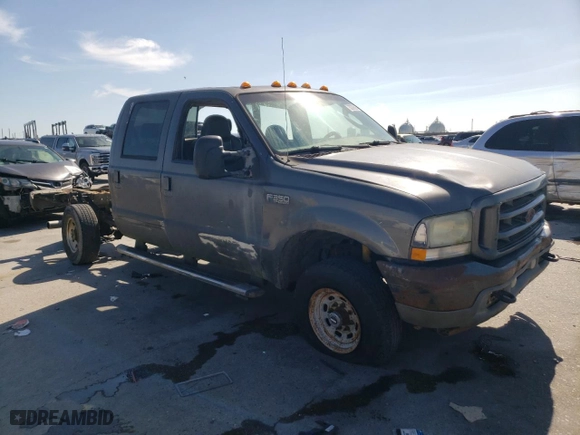 2004 Ford Super Duty F-350 SRW XL with VIN 1FTSW31P34EB18587, listed as a Copart auction lot 50098265 with 0 mi miles and Salvage Title. Bid and sale history available at carsss.com. Image 4.