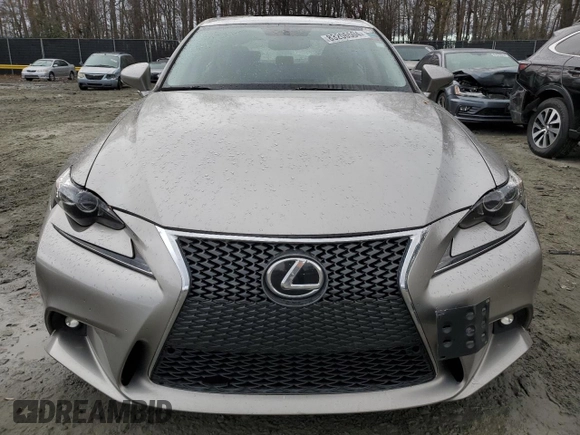 2015 Lexus IS 250 with VIN JTHCF1D26F5025475, listed as a Copart auction lot 83206504 with 108,246 mi miles and Salvage title. Bid and sale history available at DreamBid. Image 5.