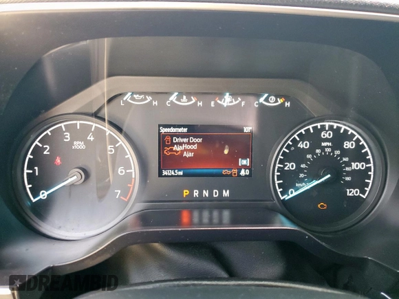 2023 Ford F-150 XL with VIN 1FTEW1CP8PKF56672, listed as a Copart auction lot 56911865 with 34,124 mi miles and Non repairable. Bid and sale history available at DreamBid. Image 9.