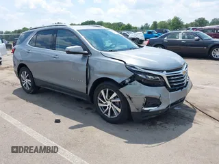 2023 Chevrolet Equinox Premier with VIN 3GNAXNEG5PL169602, listed as a IAAI auction lot 42612782 with 12,004 mi miles and . Bid and sale history available at DreamBid. Image 1.