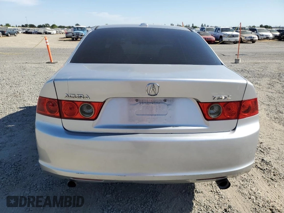 2007 Acura TSX Navi with VIN JH4CL96927C020580, listed as a Copart auction lot 58864535 with 167,172 mi miles and Salvage title. Bid and sale history available at DreamBid. Image 6.