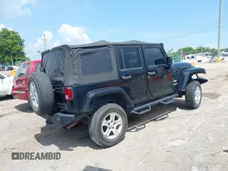 2008 Jeep Wrangler Unlimited Sahara with VIN 1J4GA59128L608515, listed as a IAAI auction lot 42627584 with 157,821 mi miles and . Bid and sale history available at DreamBid. Image 4.