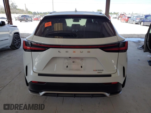 2024 Lexus NX 350 F Sport with VIN 2T2KGCEZ5RC041509, listed as a Copart auction lot 55049175 with Not provided miles and Salvage title. Bid and sale history available at DreamBid. Image 6.