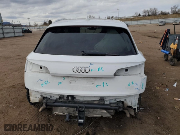 2018 Audi Q5 Premium Plus with VIN WA1BNAFY2J2239773, listed as a Copart auction lot 49991785 with 69,763 mi miles and Salvage Title. Bid and sale history available at carsss.com. Image 6.