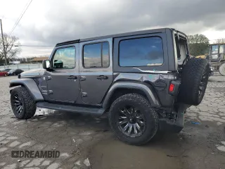 2022 Jeep Wrangler Unlimited Sahara Altitude with VIN 1C4HJXEG9NW269598, listed as a Copart auction lot 80495964 with 23,869 mi miles and Salvage title. Bid and sale history available at DreamBid. Image 2.