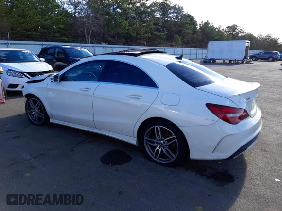 2018 Mercedes-Benz CLA with VIN WDDSJ4GB8JN612073, listed as a Copart auction lot 68085102 with 0 mi miles. Bid and sale history available at carsss.com. Image 2.
