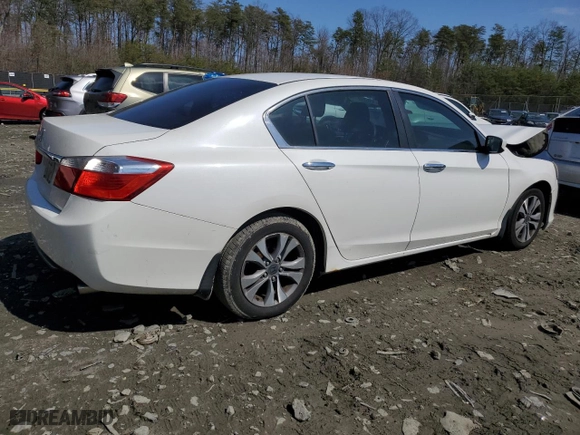 2014 Honda Accord Sedan LX with VIN 1HGCR2F35EA136191, listed as a Copart auction lot 49577235 with 162,751 mi miles and Salvage Title. Bid and sale history available at carsss.com. Image 3.