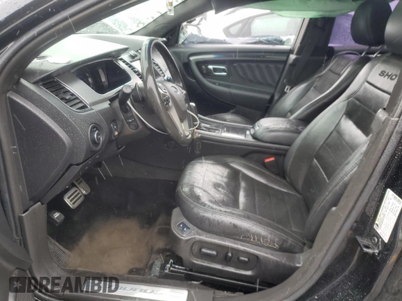 2013 Ford Taurus SHO z VIN 1FAHP2KT9DG155683, wystawiony jako Copart lot #55686075 z przebiegiem 180 283 mil mil oraz Czysty tytuł • Clean title. Historia ofert i sprzedaży dostępna na DreamBid. Obrazek 7.