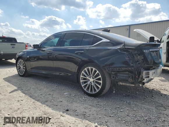 2025 Cadillac CT5 Premium Luxury with VIN 1G6DN5RW9S0100224, listed as a Copart auction lot 71603314 with 1,029 mi miles and Salvage title. Bid and sale history available at DreamBid. Image 2.