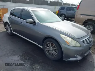 2011 Infiniti G25 Sedan Journey with VIN JN1DV6AP7BM600157, listed as a IAAI auction lot 41689374 with 138,183 mi miles. Bid and sale history available at carsss.com. Image 1.