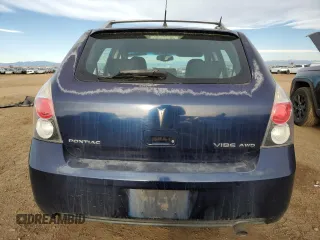 2009 Pontiac Vibe with VIN 5Y2SM67069Z428315, listed as a Copart auction lot 48565095 with 184,941 mi miles and Salvage Title. Bid and sale history available at carsss.com. Image 6.