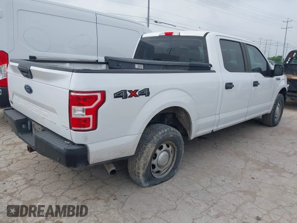 2018 Ford F-150 XL with VIN 1FTFW1E54JKE94386, listed as a IAAI auction lot 42135217 with 198,458 mi miles. Bid and sale history available at carsss.com. Image 4.