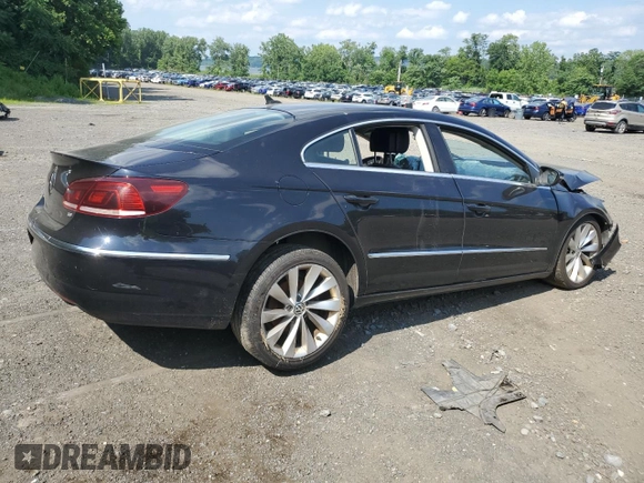 2013 Volkswagen CC VR6 Lux with VIN WVWHU7AN3DE504707, listed as a Copart auction lot 61265024 with 0 mi miles and Salvage Title. Bid and sale history available at carsss.com. Image 3.