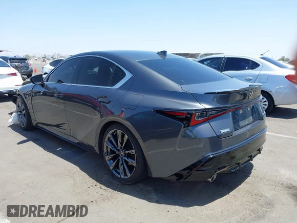 2021 Lexus IS 350 F Sport with VIN JTHGZ1B26M5037621, listed as a IAAI auction lot 42271422 with 42,719 mi miles and . Bid and sale history available at DreamBid. Image 3.