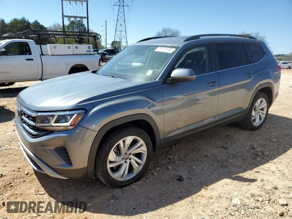 2021 Volkswagen Atlas SE with VIN 1V2WR2CA8MC578236, listed as a Copart auction lot 49133435 with 64,645 mi miles and Salvage title. Bid and sale history available at DreamBid. Image 1.