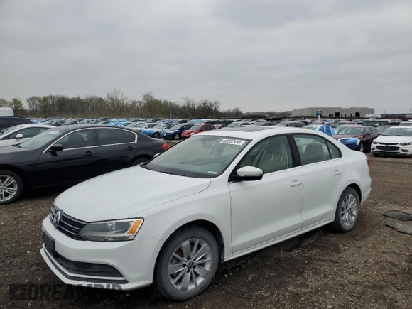 2015 Volkswagen Jetta Sedan 1.8T SE w/Connectivity with VIN 3VWD07AJ0FM290499, listed as a Copart auction lot 53857495 with 138,814 mi miles and Clean Title. Bid and sale history available at carsss.com. Image 1.
