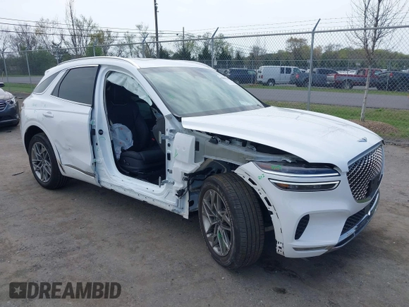 2024 Genesis GV70 2.5T with VIN 5NMMADTB8RH014051, listed as a IAAI auction lot 42016285 with 9,671 mi miles and . Bid and sale history available at DreamBid. Image 1.