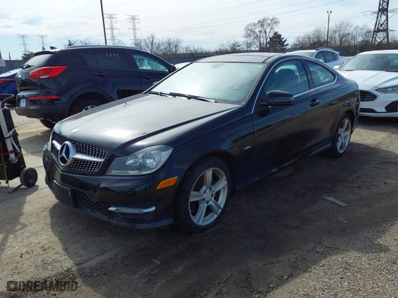 2012 Mercedes-Benz C-Class C 250 with VIN WDDGJ4HB4CF743051, listed as a IAAI auction lot 41765592 with 159,574 mi miles. Bid and sale history available at carsss.com. Image 2.
